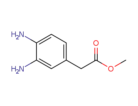 Molecular Structure of 257632-89-6 (methyl 2-(3,4-diaminophenyl)acetate)