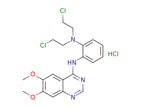 N<SUP>1</SUP>,N<SUP>1</SUP>-bis(2-chloroethyl)-N<SUP>2</SUP>-(6,7-dimethoxyquinazolin-4-yl)benzene-1,2-diamine hydrochloride