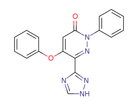5-phenoxy-2-phenyl-6-(1H-1,2,4-triazol-3-yl)-3(2H)-pyridazinone