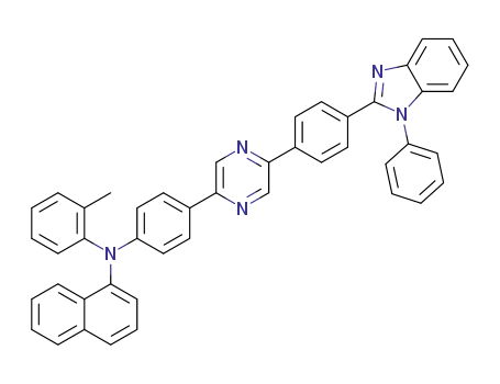 N-(4-(5-(4-(1-phenyl-1H-benzo[d]imidazol-2-yl)phenyl)pyrazin-2-yl)phenyl)-N-(o-tolyl)naphthalen-1-amine