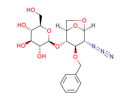 β-D-glucopyranosyl-O-(1→4)-1,6-anhydro-2-azido-3-O-benzyl-2-deoxy-β-D-glucopyranose