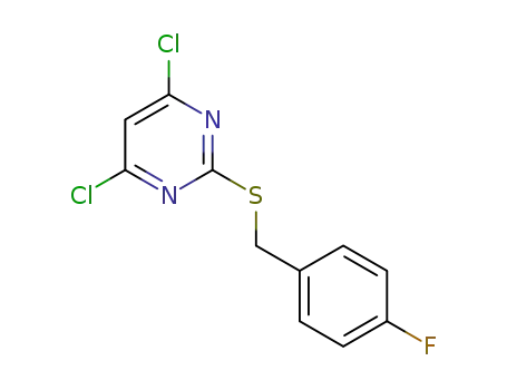 4,6-dichloro-2-(4-fluorobenzylthio)pyrimidine