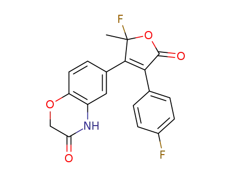 6-[2-fluoro-4-(4-fluorophenyl)-2-methyl-5-oxo-2,5-dihydrofuran-3-yl]-2H-1,4-benzoxazin-3(4H)-one