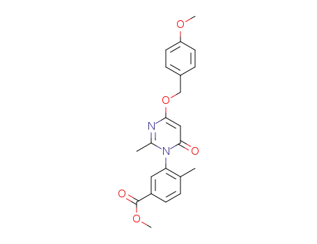 3-[4-(4-methoxy-benzyloxy)-2-methyl-6-oxo-6H-pyrimidin-1-yl]-4-methyl-benzoic acid methyl ester