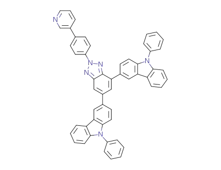 Molecular Structure of 1430055-52-9 (4,6-bis(9-phenyl-9H-carbazol-3-yl)-2-{4-(pyridin-3-yl)phenyl}-2H-benzotriazole)
