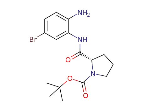 tert-butyl (S)-2-((2-amino-5-bromophenyl)aminoformyl)pyrrolidine-1-carboxylate
