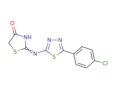 4(5H)-Thiazolone, 2-[[5-(4-chlorophenyl)-1,3,4-thiadiazol-2-yl]amino]-