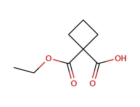 Molecular Structure of 54450-84-9 (CYCLOBUTANE-1,1-DICARBOXYLIC ACID ETHYL ESTER)