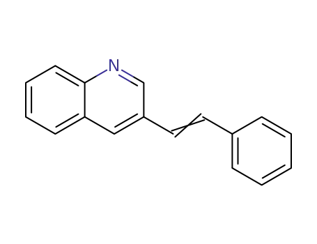 Quinoline, 3-(2-phenylethenyl)-