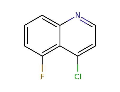 Molecular Structure of 1229037-03-9 (4-CHLORO-5-FLUOROQUINOLINE)