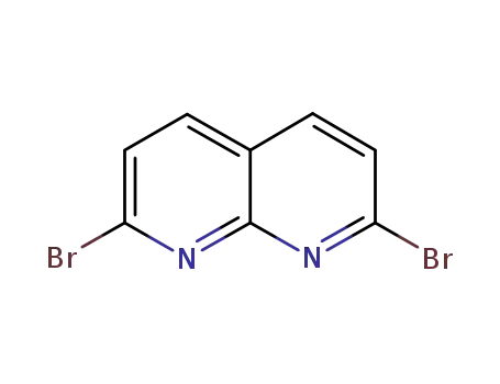 Molecular Structure of 64976-53-0 (2,7-dibroMo-1,8-naphthyridine)