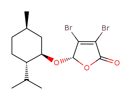 2(5H)-Furanone,
3,4-dibromo-5-[[(1R,2S,5R)-5-methyl-2-(1-methylethyl)cyclohexyl]oxy]-,
(5S)-