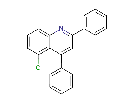 Molecular Structure of 138432-78-7 (Quinoline, 5-chloro-2,4-diphenyl-)