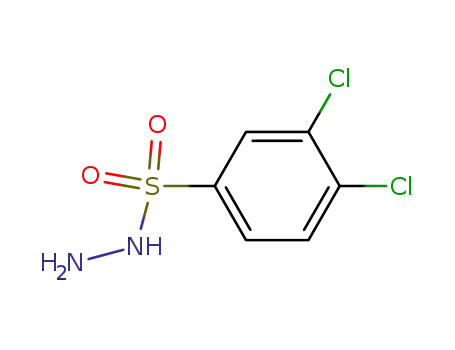 Molecular Structure of 6655-74-9 (3,4-DICHLOROBENZENESULPHONYLHYDRAZIDE)