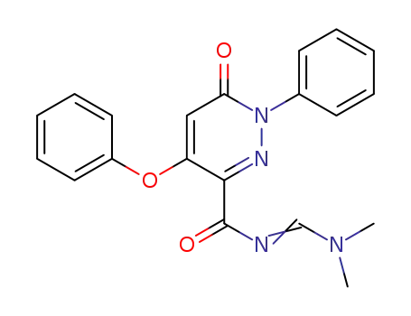 N,N-dimethyl-N′-[(6-oxo-4-phenoxy-1-phenyl-1,6-dihydropyridazin-3-yl)carbonyl]formamidine