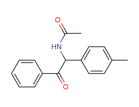 Molecular Structure of 98366-07-5 (Acetamide, N-[1-(4-methylphenyl)-2-oxo-2-phenylethyl]-)