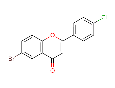 4H-1-Benzopyran-4-one,6-bromo-2-(4-chlorophenyl)-