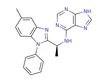 (S)-N-(1-(5-methyl-1-phenyl-1H-benzo[d]imidazol-2-yl)ethyl)-9H-purin-6-amine