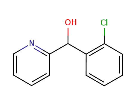 Molecular Structure of 6238-67-1 ((2-chlorophenyl)(pyridin-2-yl)methanol)