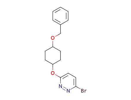 Molecular Structure of 1361392-14-4 (3-(4-(benzyloxy)cyclohexyloxy)-6-bromopyridazine)