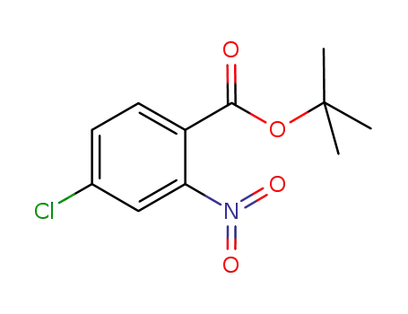 Molecular Structure of 890315-98-7 (Benzoic acid, 4-chloro-2-nitro-, 1,1-dimethylethyl ester)