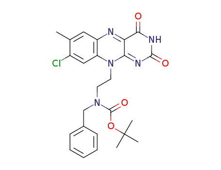 tert-butyl benzyl(2-(8-chloro-7-methyl-2,4-dioxo-3,4-dihydrobenzo[g]pteridin-10(2H)-yl)ethyl)carbamate