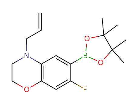 4-allyl-7-fluoro-6-(4,4,5,5-tetramethyl-1,3,2-dioxaborolan-2-yl)-3,4-dihydro-2H-benzo[b][1,4]oxazine