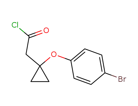 Molecular Structure of 1311264-97-7 (2-(1-(4-bromophenoxy)cyclopropyl)acetyl chloride)