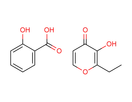 Molecular Structure of 1325228-63-4 (2-ethyl-3-hydroxy-4-pyrone/salicylic acid 1:1 cocrystals)
