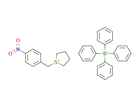 1-(4-nitrobenzyl)tetrahydro-1H-thiophen-1-ium tetraphenylborate