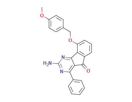 2-amino-9-(4-methoxy-benzyloxy)-4-phenyl-indeno[1,2-d]pyrimidin-5-one