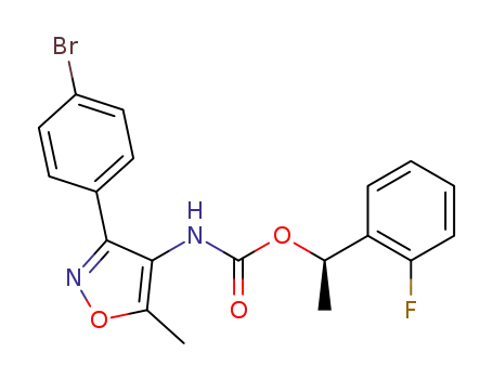 [3-(4-bromo-phenyl)-5-methyl-isoxazol-4-yl]-carbamic acid (R)-1-(2-fluoro-phenyl)-ethyl ester