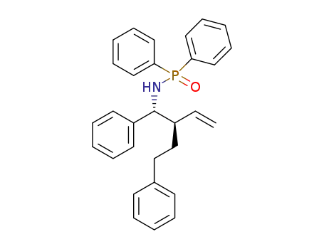 N-((1R,2R)-2-phenethyl-1-phenylbut-3-en-1-yl)-P,P-diphenylphosphinic amide
