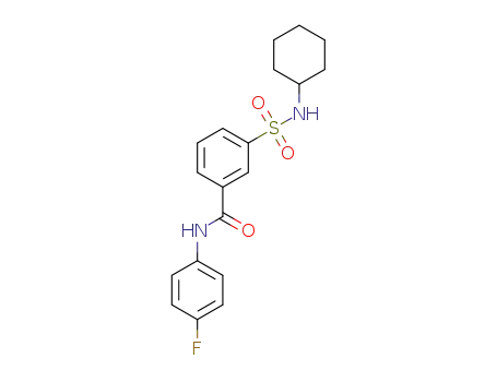 3-(cyclohexylsulfamoyl)-N-(4-fluorophenyl)benzamide
