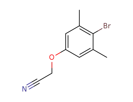 Molecular Structure of 951918-29-9 (2-(4-Bromo-3,5-dimethylphenoxy)acetonitrile)