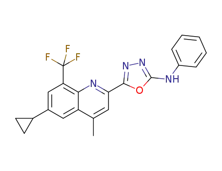 C<sub>22</sub>H<sub>17</sub>F<sub>3</sub>N<sub>4</sub>O