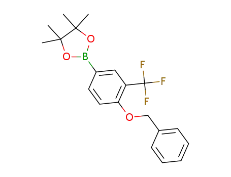2-(4-(benzyloxy)-3-(trifluoromethyl)phenyl)-4,4,5,5-tetramethyl-1,3,2-dioxaborolane