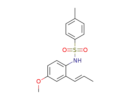 Benzenesulfonamide, N-[4-methoxy-2-(1-propenyl)phenyl]-4-methyl-,
(E)-