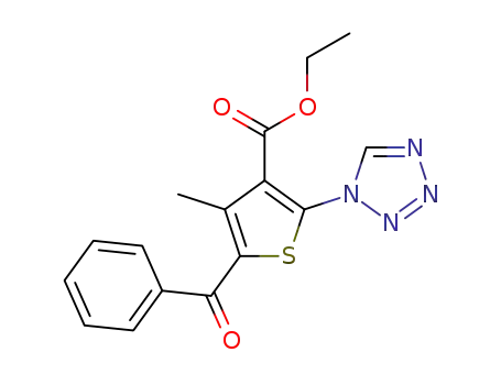 ethyl 5-benzoyl-4-methyl-2-(1H-tetrazol-1-yl)thiophene-3-carboxylate