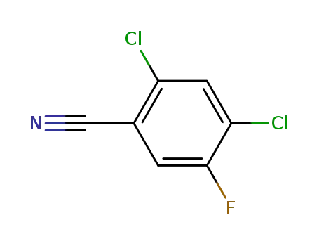 Molecular Structure of 128593-93-1 (2,4-DICHLORO-5-FLUOROBENZONITRILE)