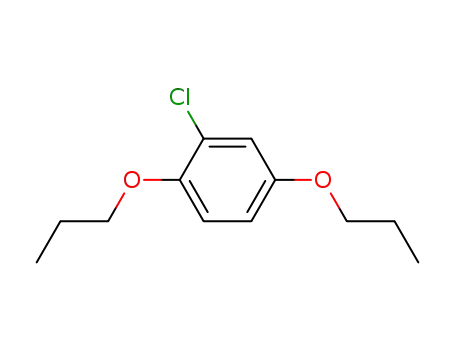 Molecular Structure of 916791-98-5 (2-CHLORO-1,4-DI-N-PROPOXYBENZENE, 97%)