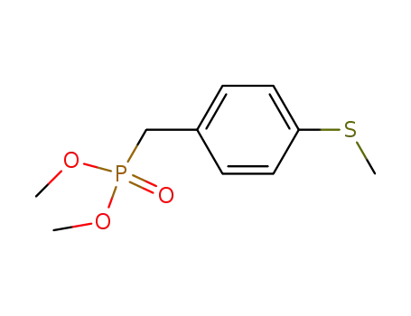 Molecular Structure of 481679-70-3 (Phosphonic acid, [[4-(methylthio)phenyl]methyl]-, dimethyl ester)