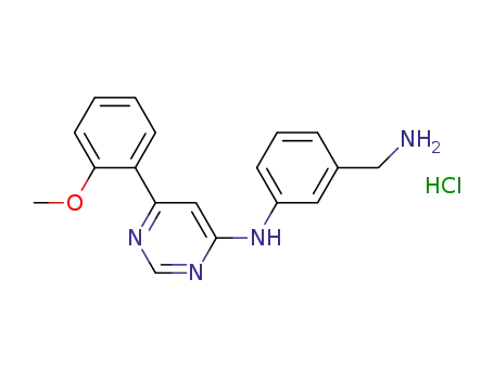(3-Aminomethyl-phenyl)-[6-(2-methoxy-phenyl)-pyrimidin-4-yl]-amine hydrochloride