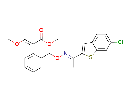 (E,E)-methyl3-methoxy-2-(2-((((6-chloro-1-(1H-benzo[b]thien-2-yl)-ethylidene)amino)oxy)methyl)phenyl)prop-enoate