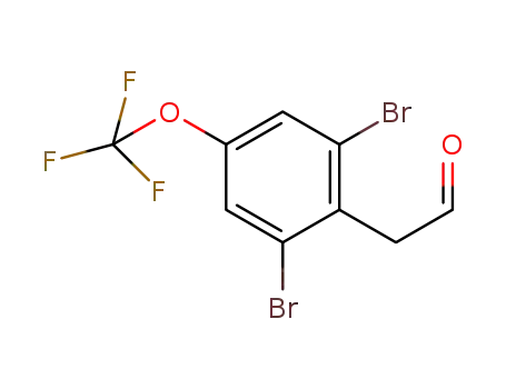 2-(2,6-dibromo-4-(trifluoromethoxy)phenyl)acetaldehyde