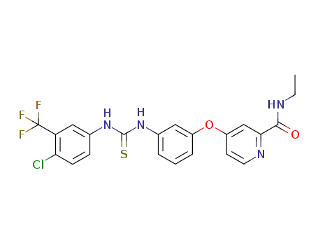 4-(3-(3-(4-chloro-3-(trifluoromethyl)phenyl)thioureido)phenoxy)-N-ethylpicolinamide