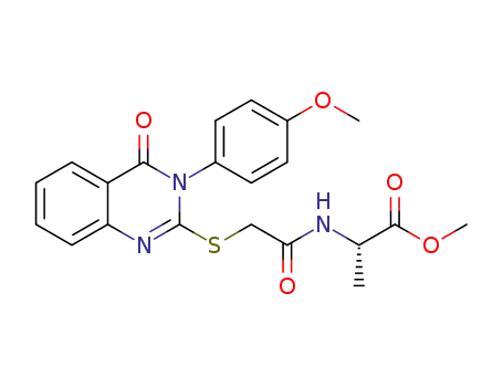 methyl 2-(2-(3-(4-methoxyphenyl)-4-oxo-3,4-dihydroquinazolin-2-ylthio)acetamido)propanoate