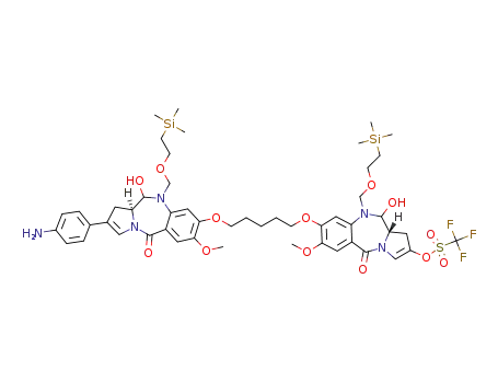 C<sub>50</sub>H<sub>68</sub>F<sub>3</sub>N<sub>5</sub>O<sub>13</sub>SSi<sub>2</sub>