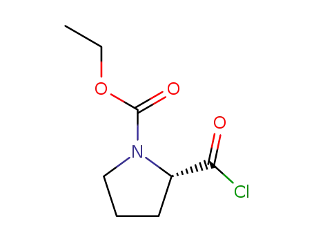 1-피롤리딘카르복실산, 2-(클로로카르보닐)-, 에틸 에스테르, (2S)-(9CI)