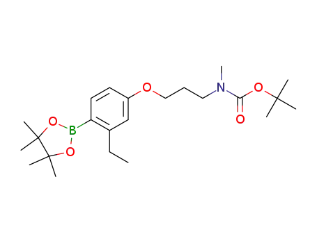 1,1-dimethylethyl (3-{[3-ethyl-4-(4,4,5,5-tetramethyl-1,3,2-dioxaborolan-2-yl)phenyl]oxy}propyl)methylcarbamate